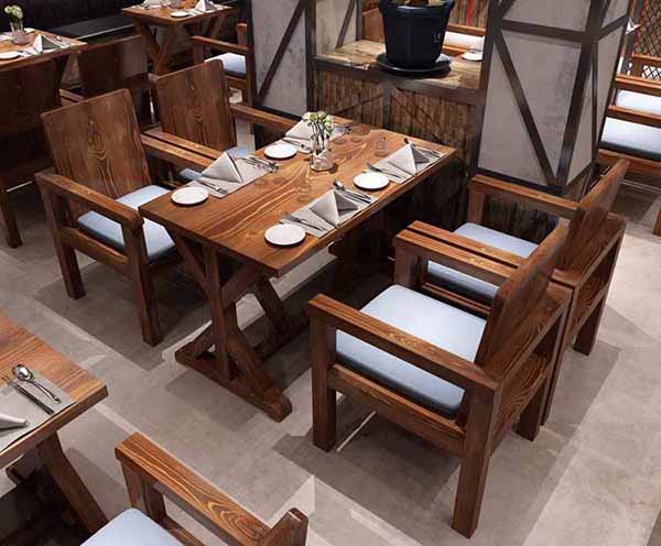 重庆餐厅仿古桌子椅子
